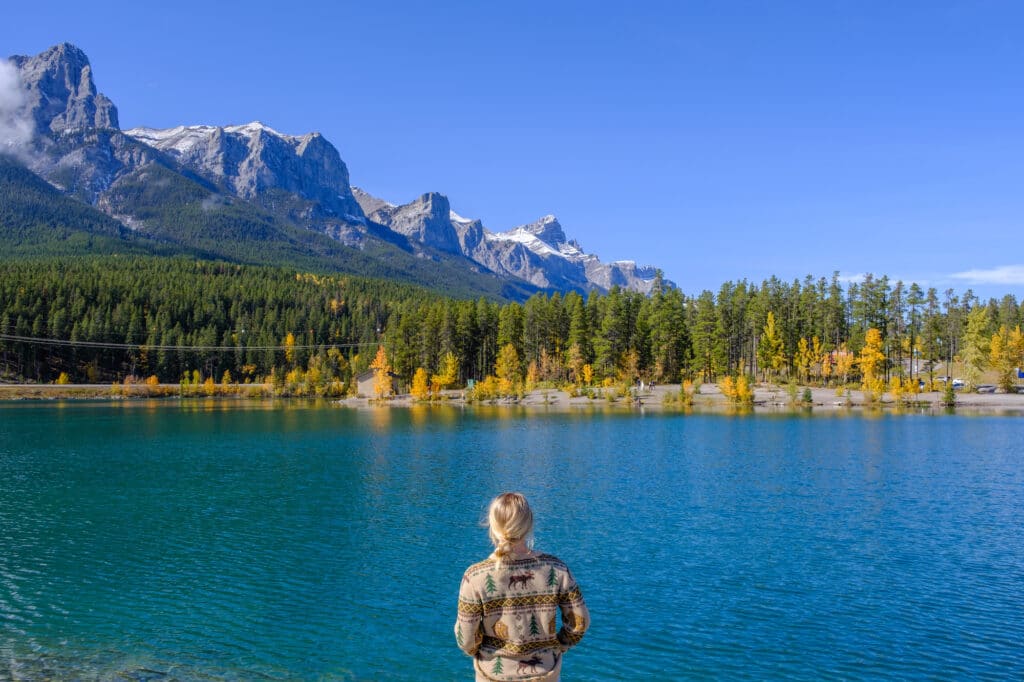 natasha on a fall day in canmore