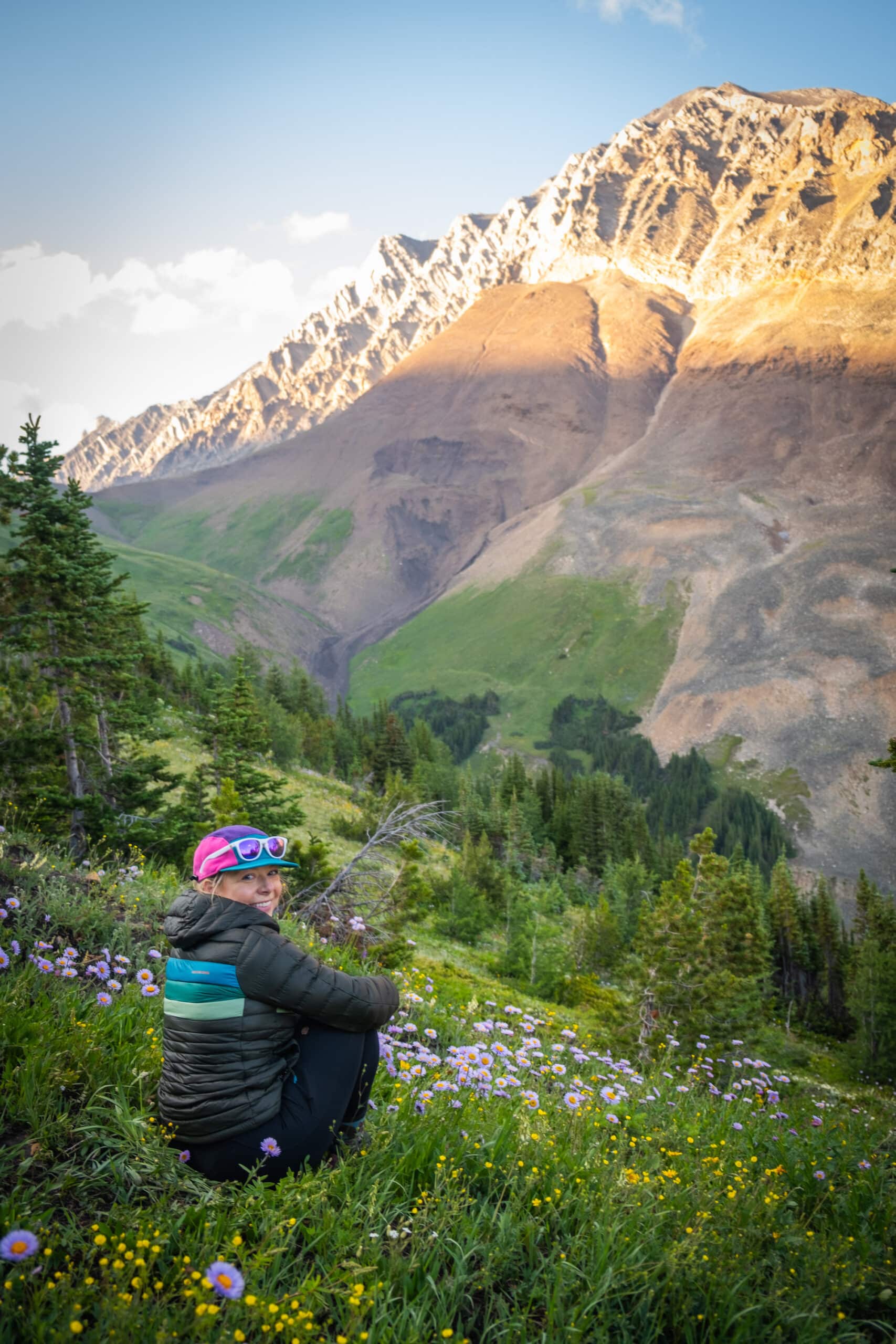 hiking on mount lipsett trail