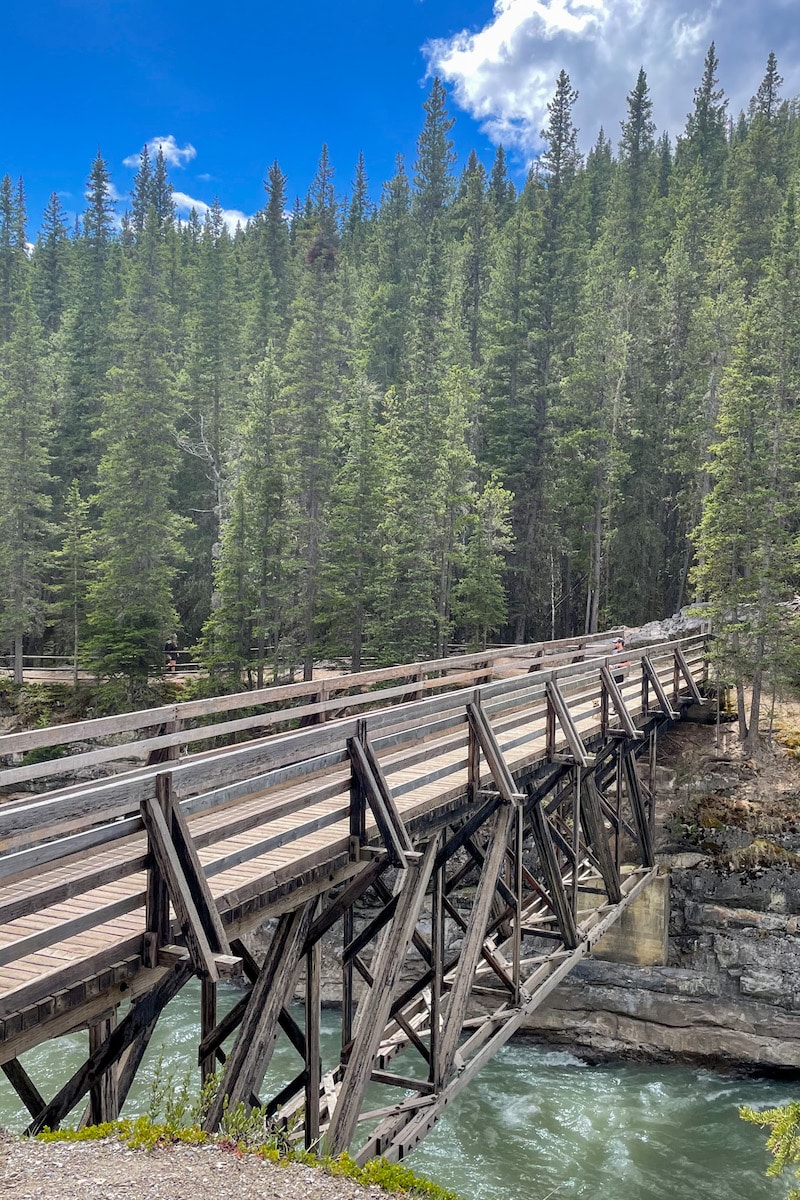 Looking back at the Stewart Canyon Bridge