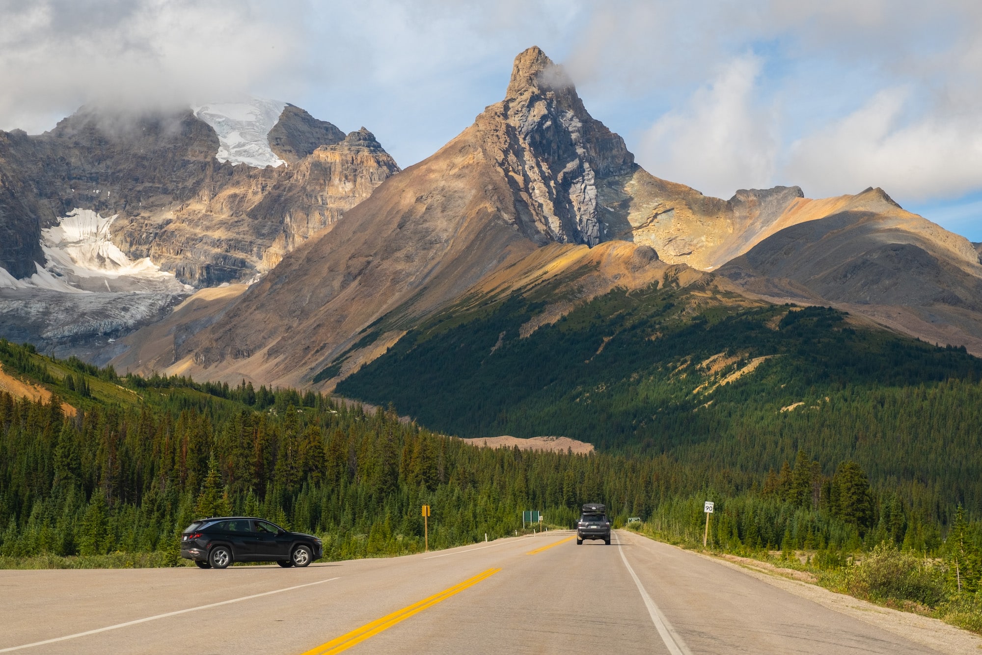 on the icefields parkway