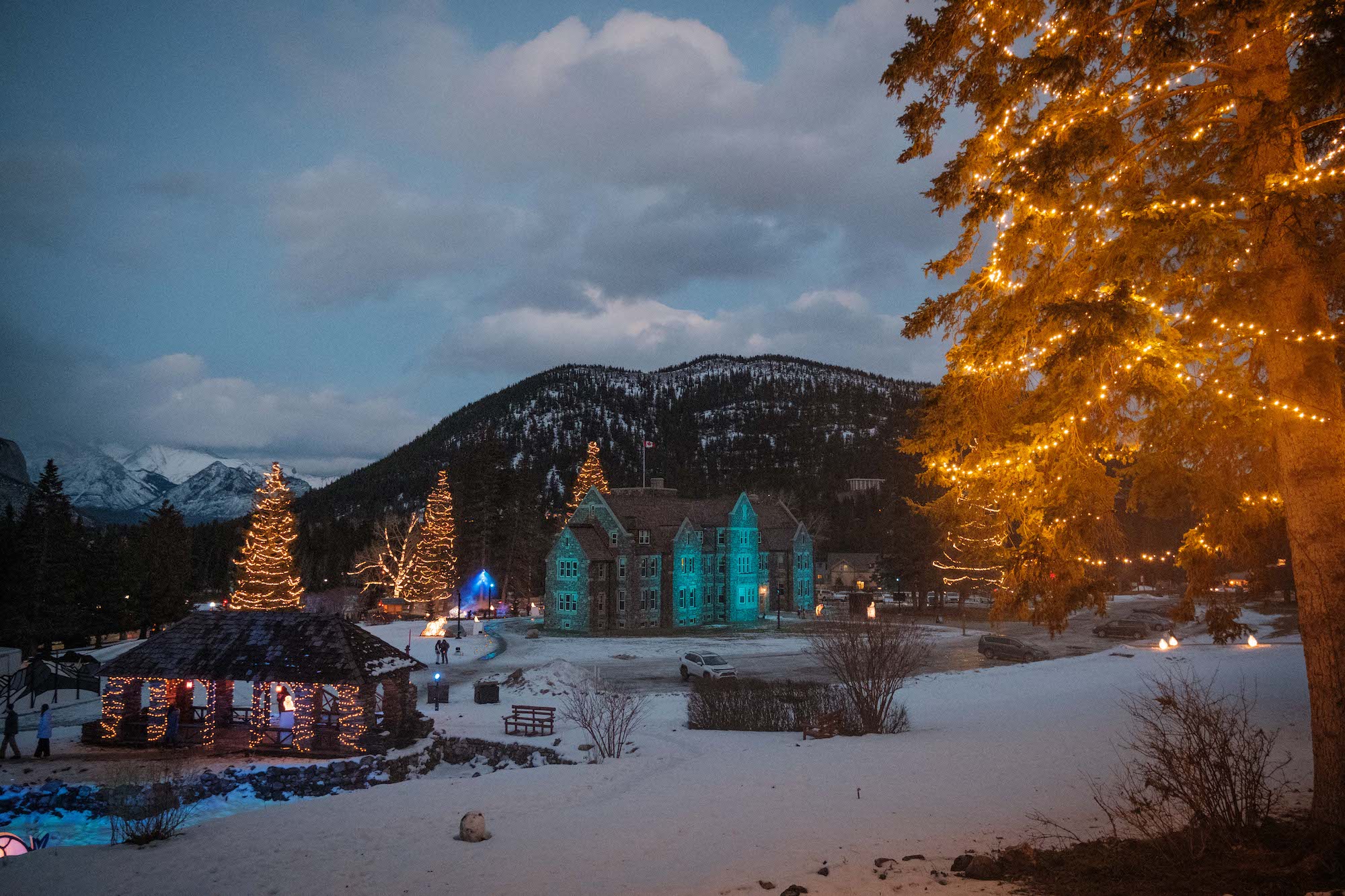 in search of christmas spirit in banff