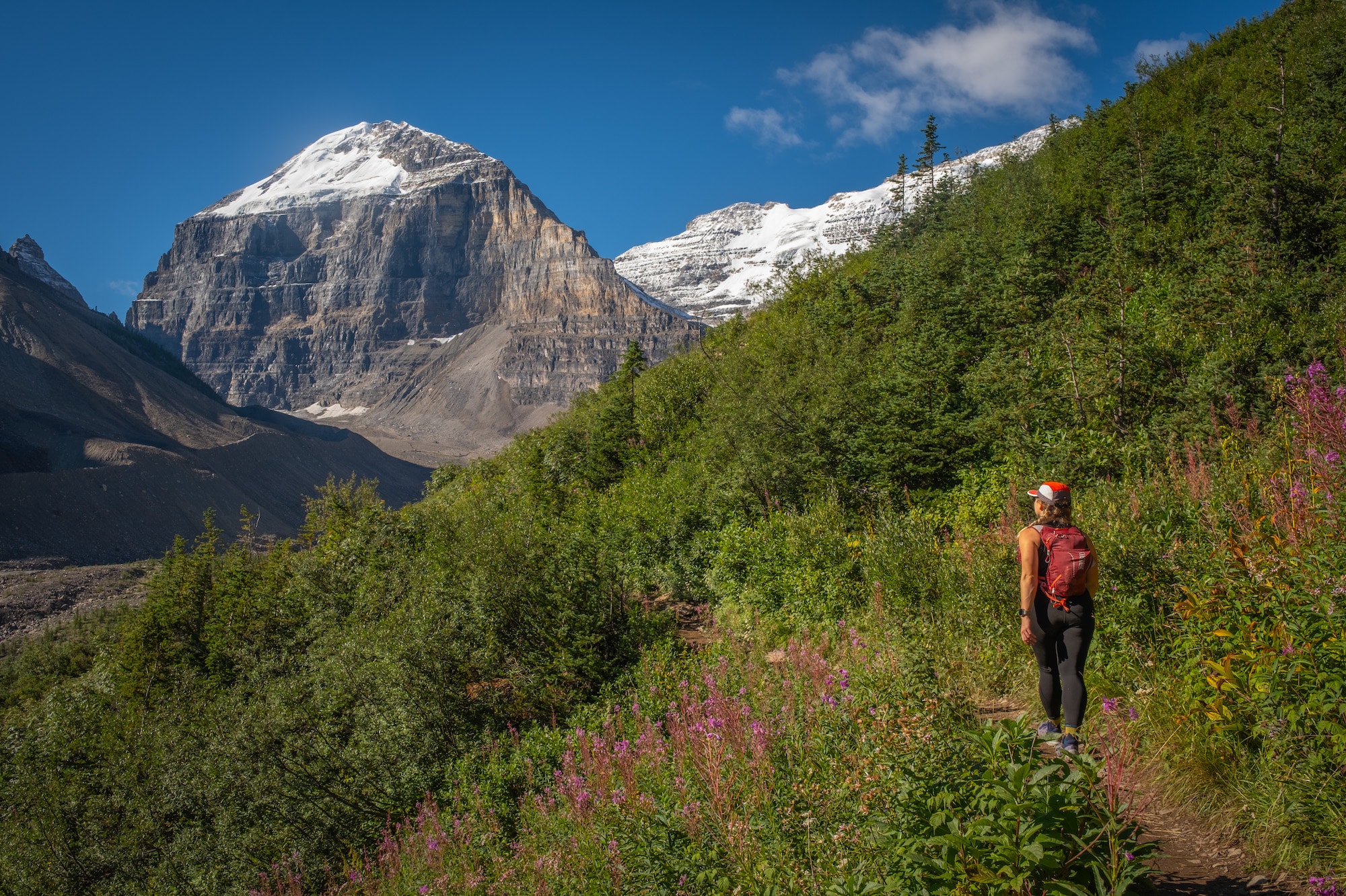 plain of six glaciers trail