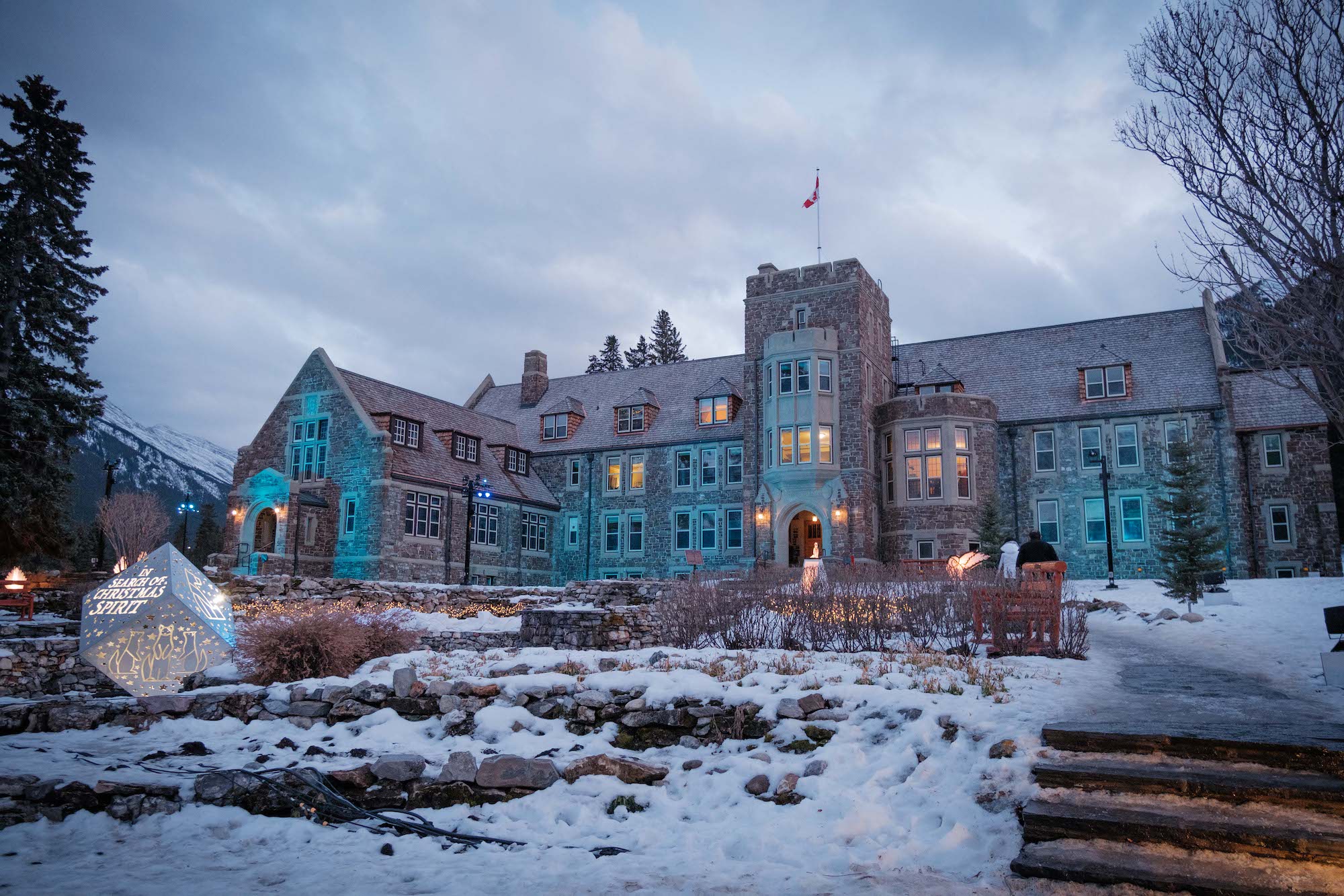 in search of christmas spirit in banff