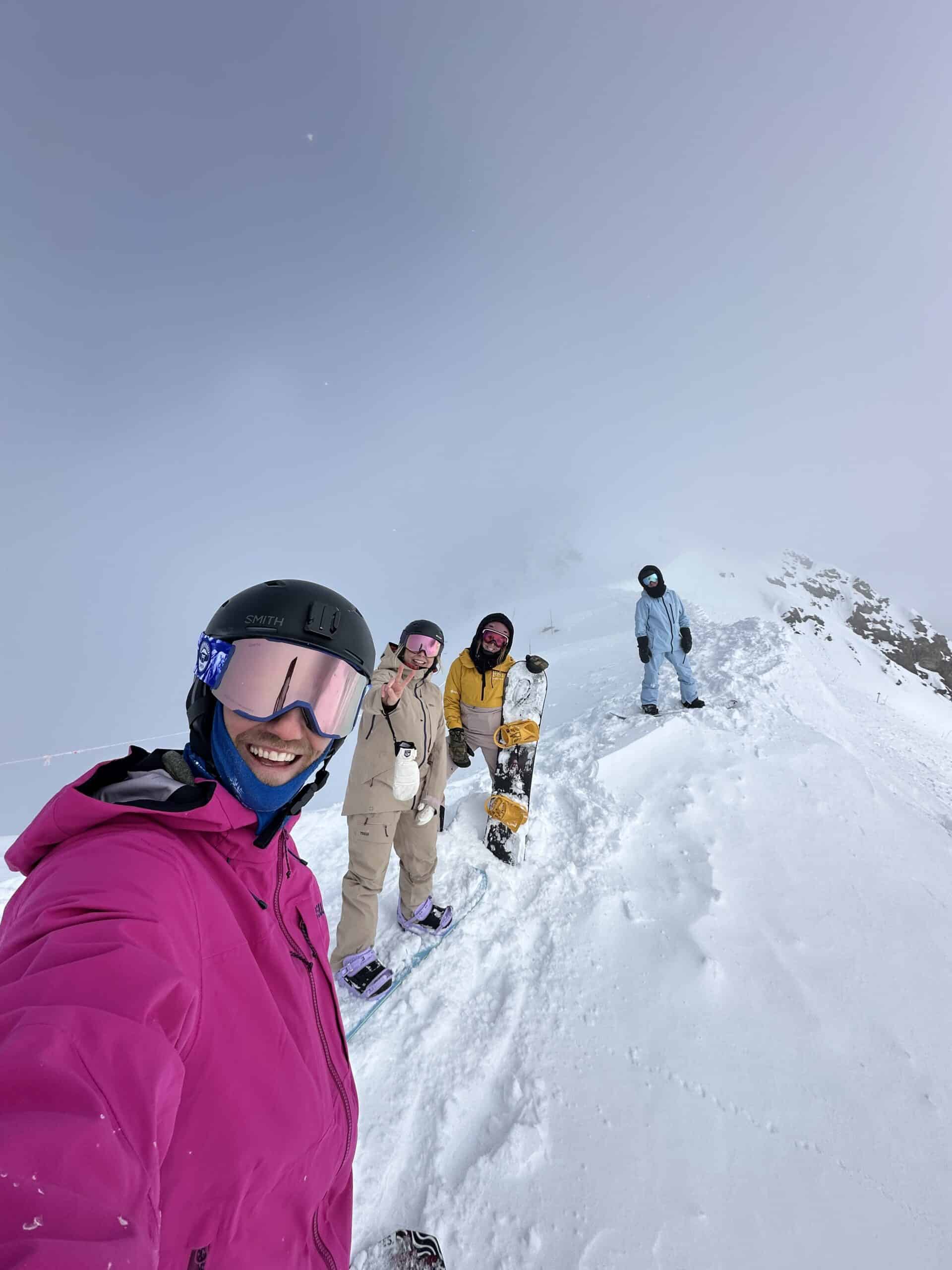 skiing at lake louise