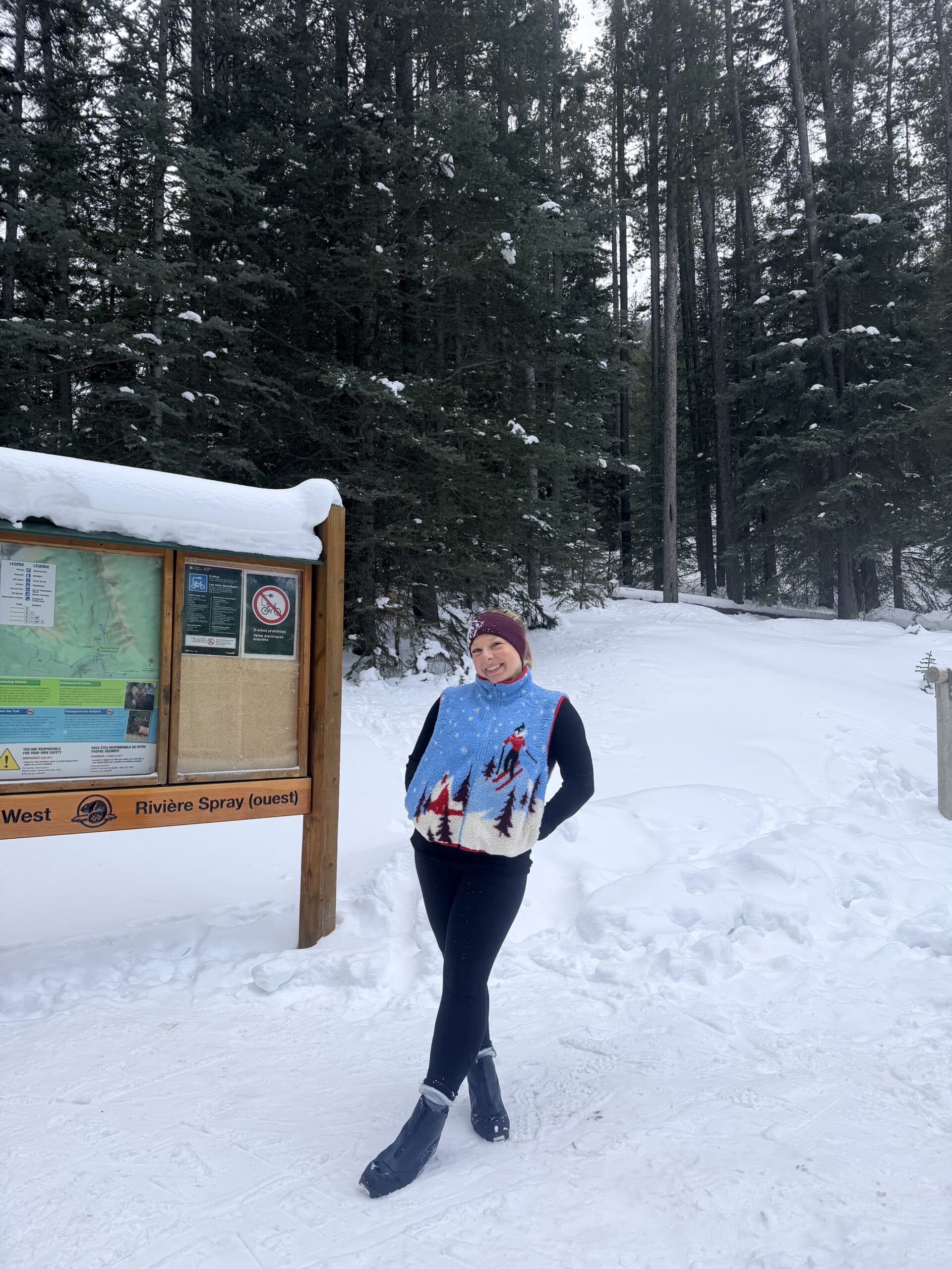cross country skiing in banff