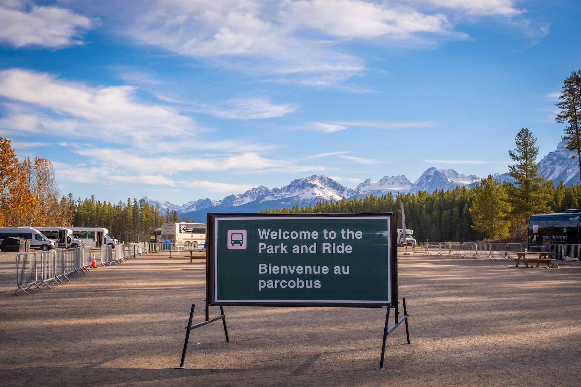 How to book the parks canada shuttles to moraine lake and lake louise