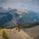 cameron on the iceline trail