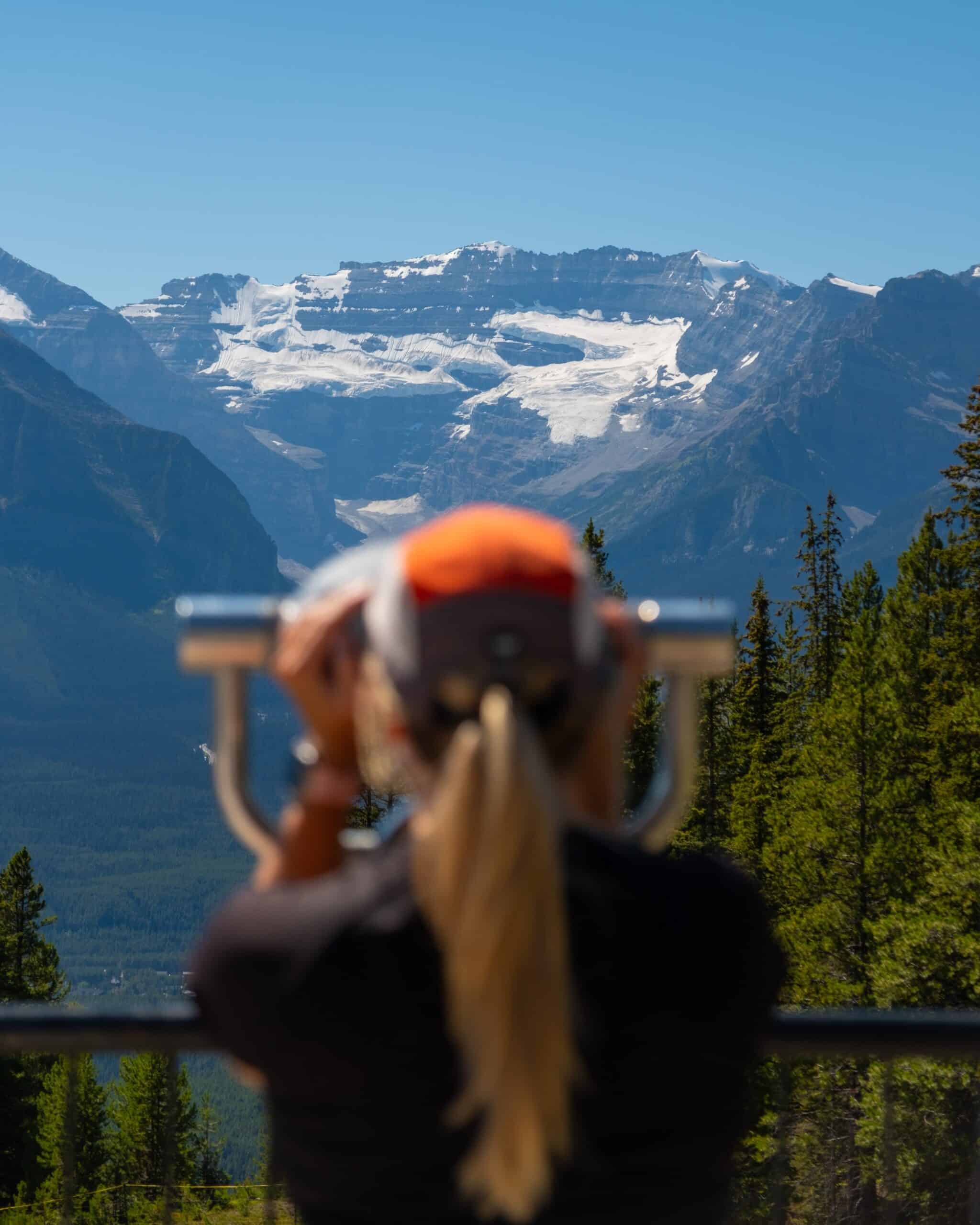 lake louise summer gondola in august