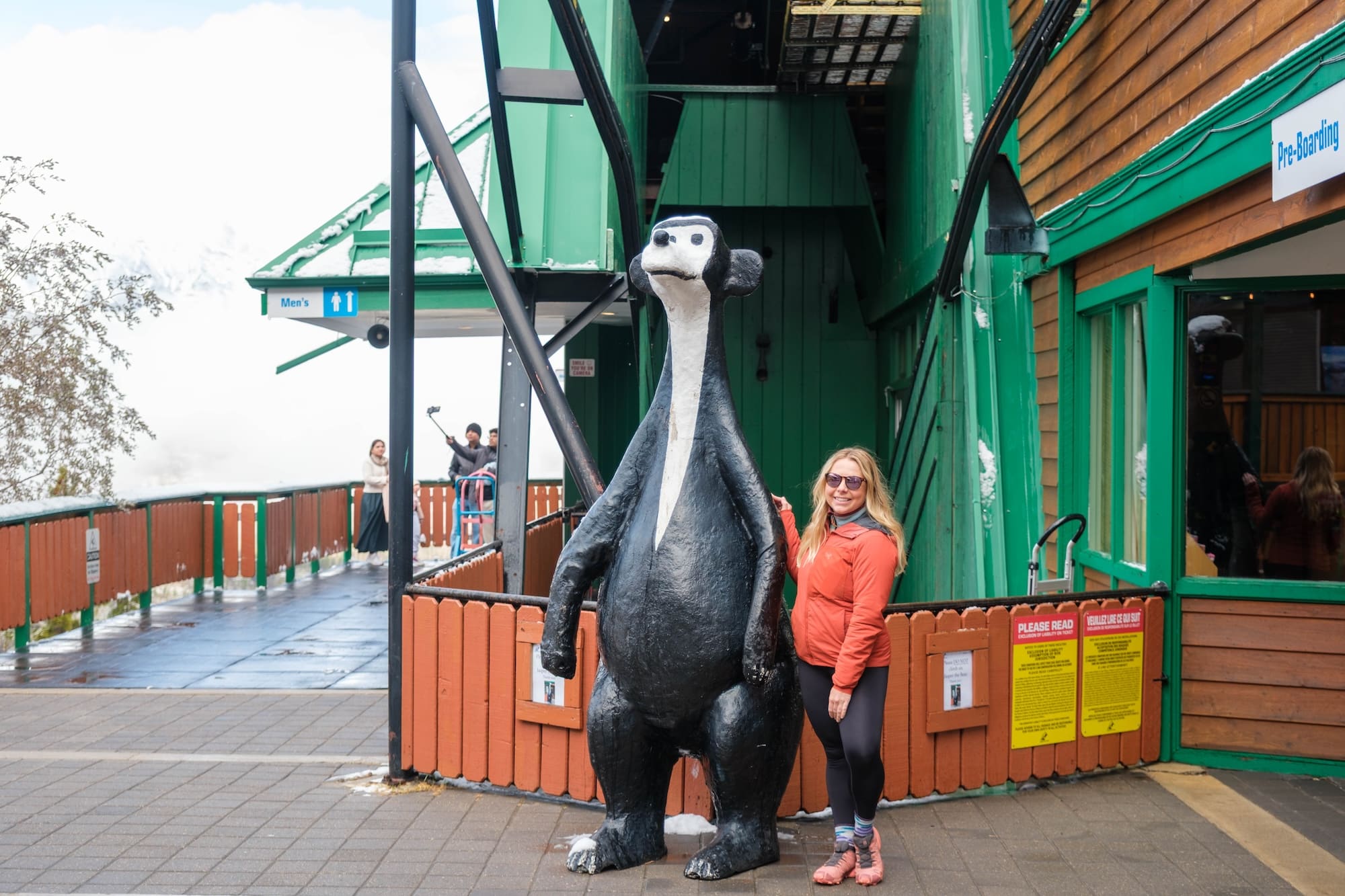 original jasper the bear at the jasper skytram