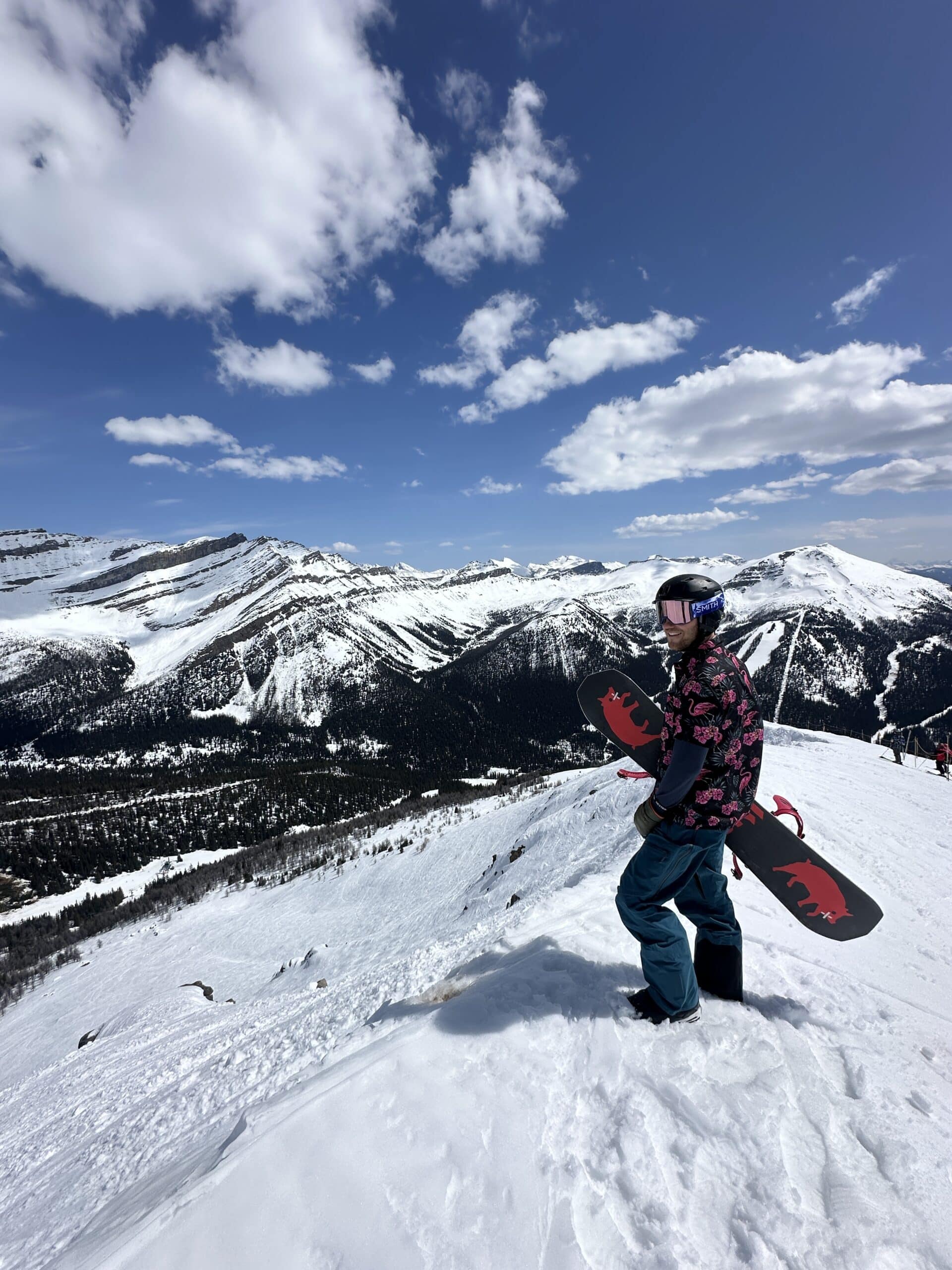 Riding in May at Lake Louise - spring riding here is the BEST