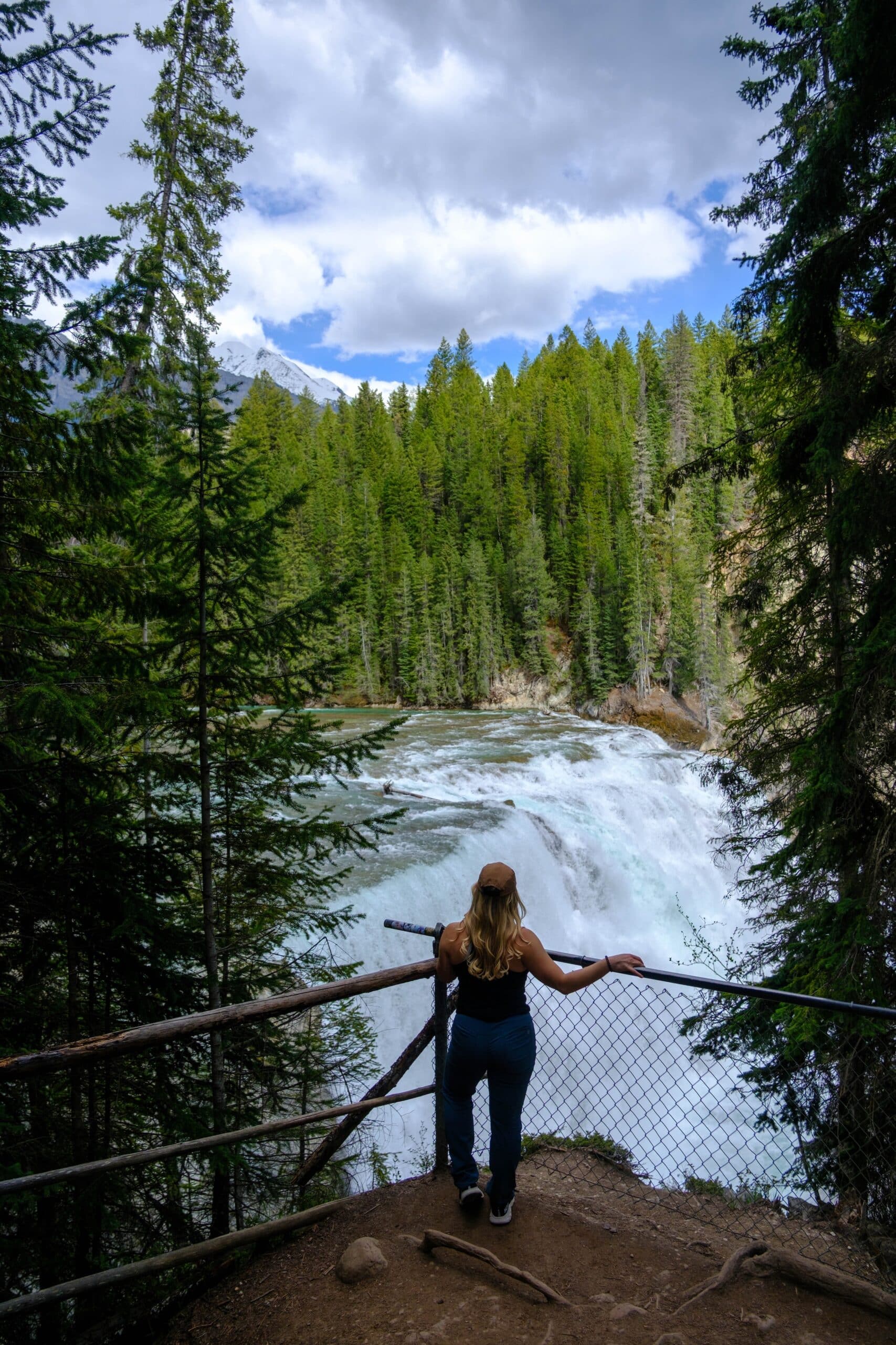Viewpoint over Wapta Falls