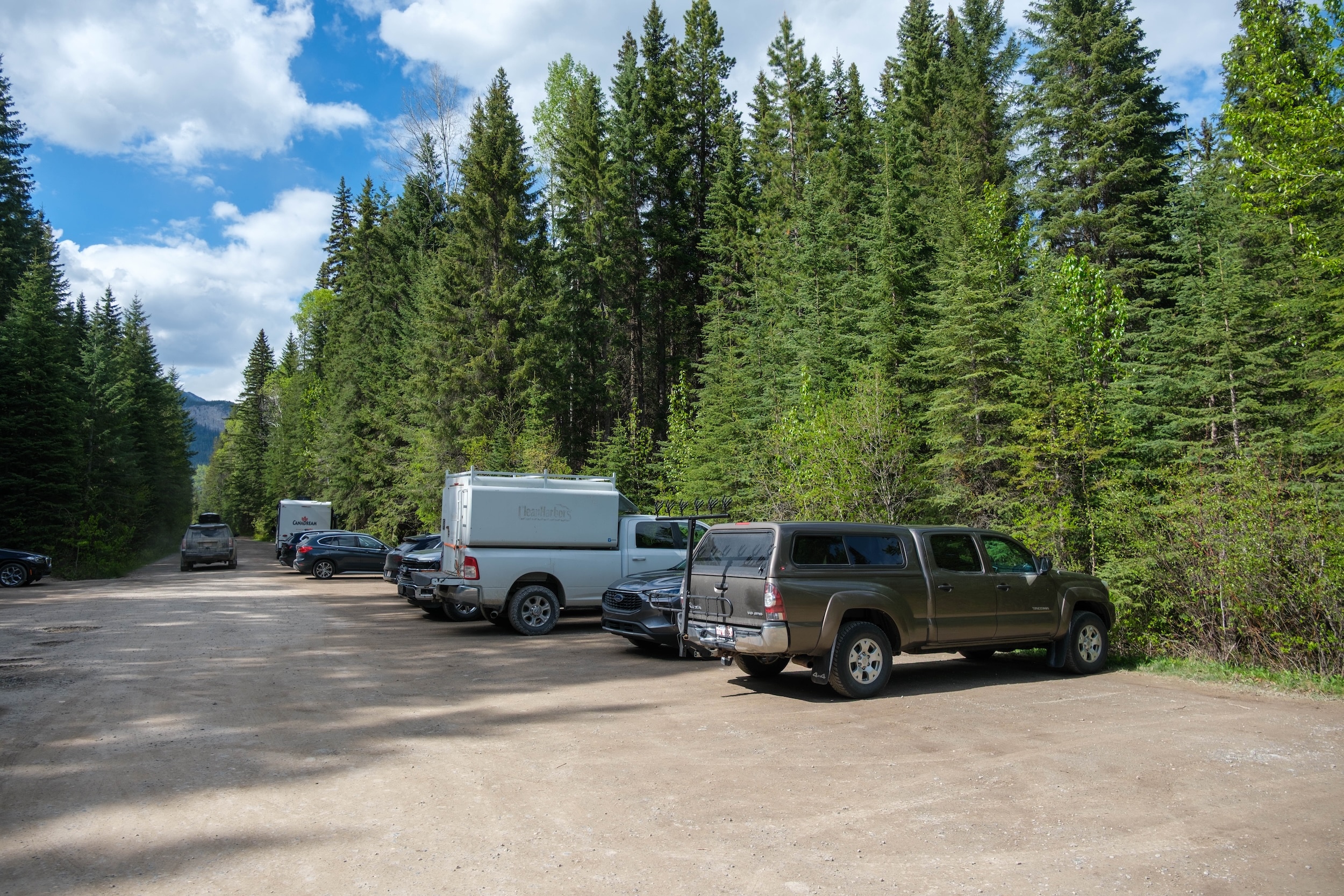 Parking Lot at Wapta Falls