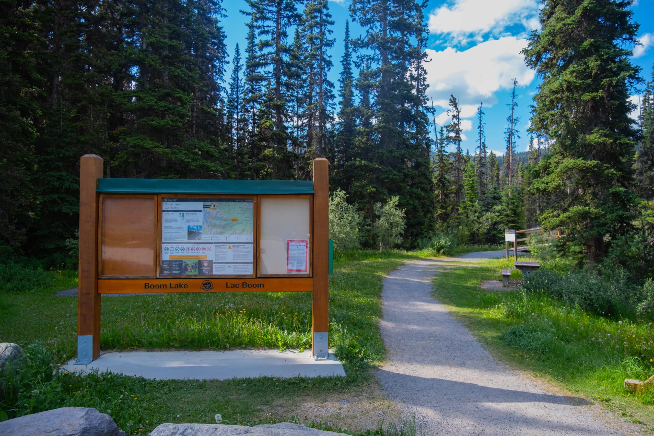 at the boom lake trailhead