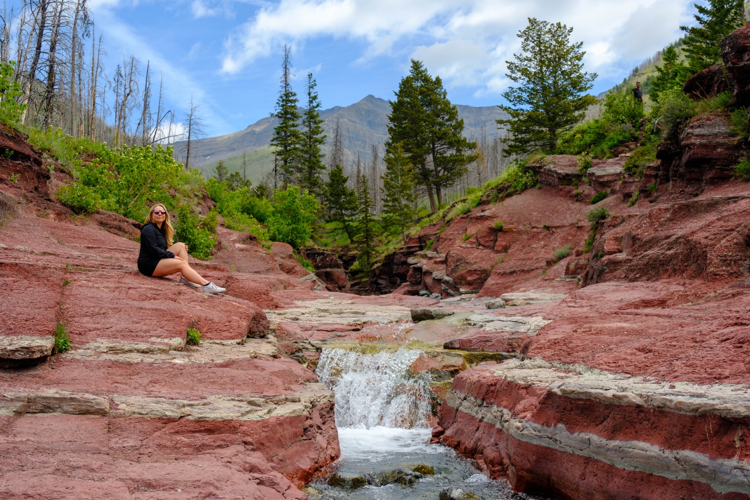 Natasha Sits In Red Rock Canyon