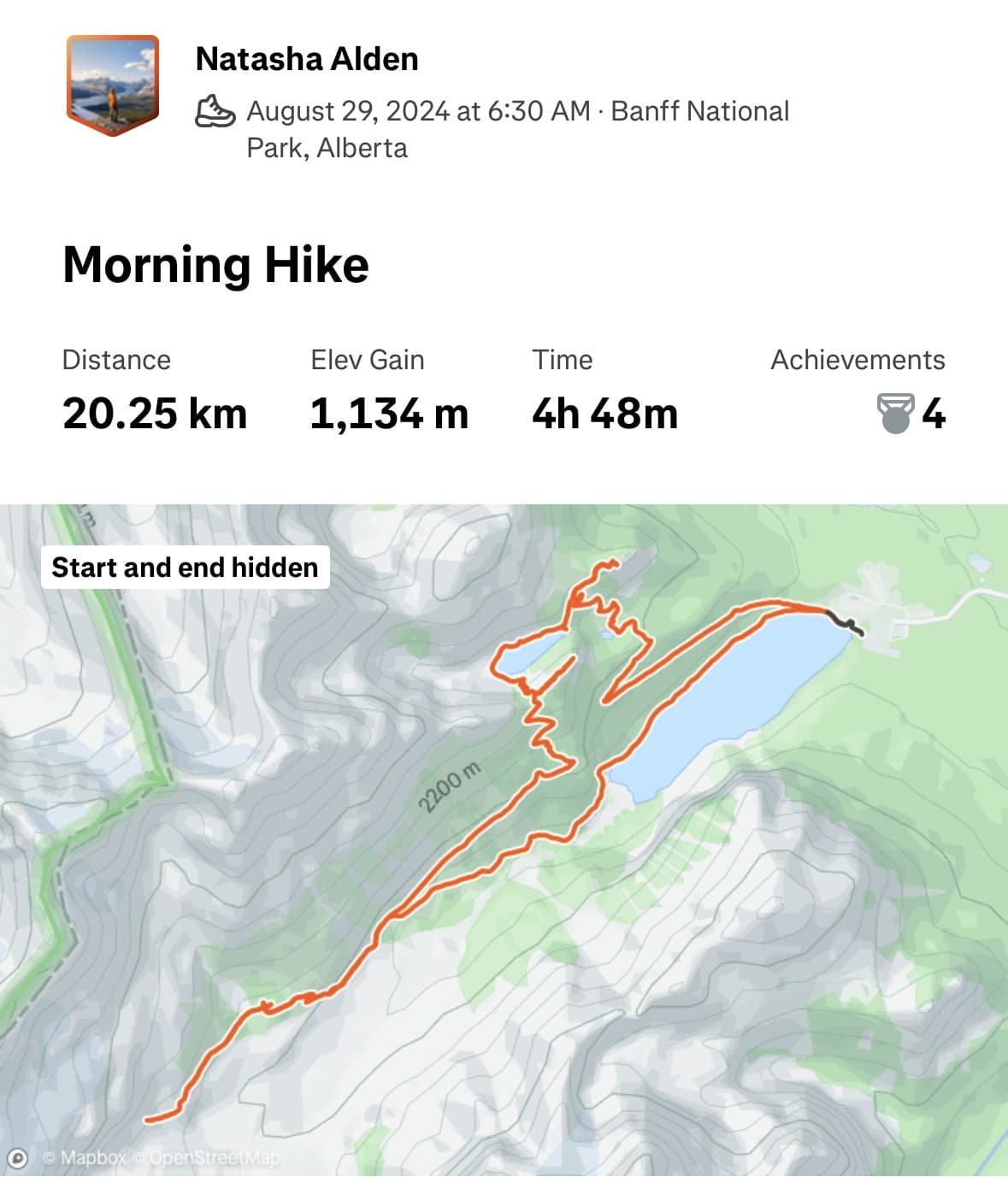 A screenshot from our day