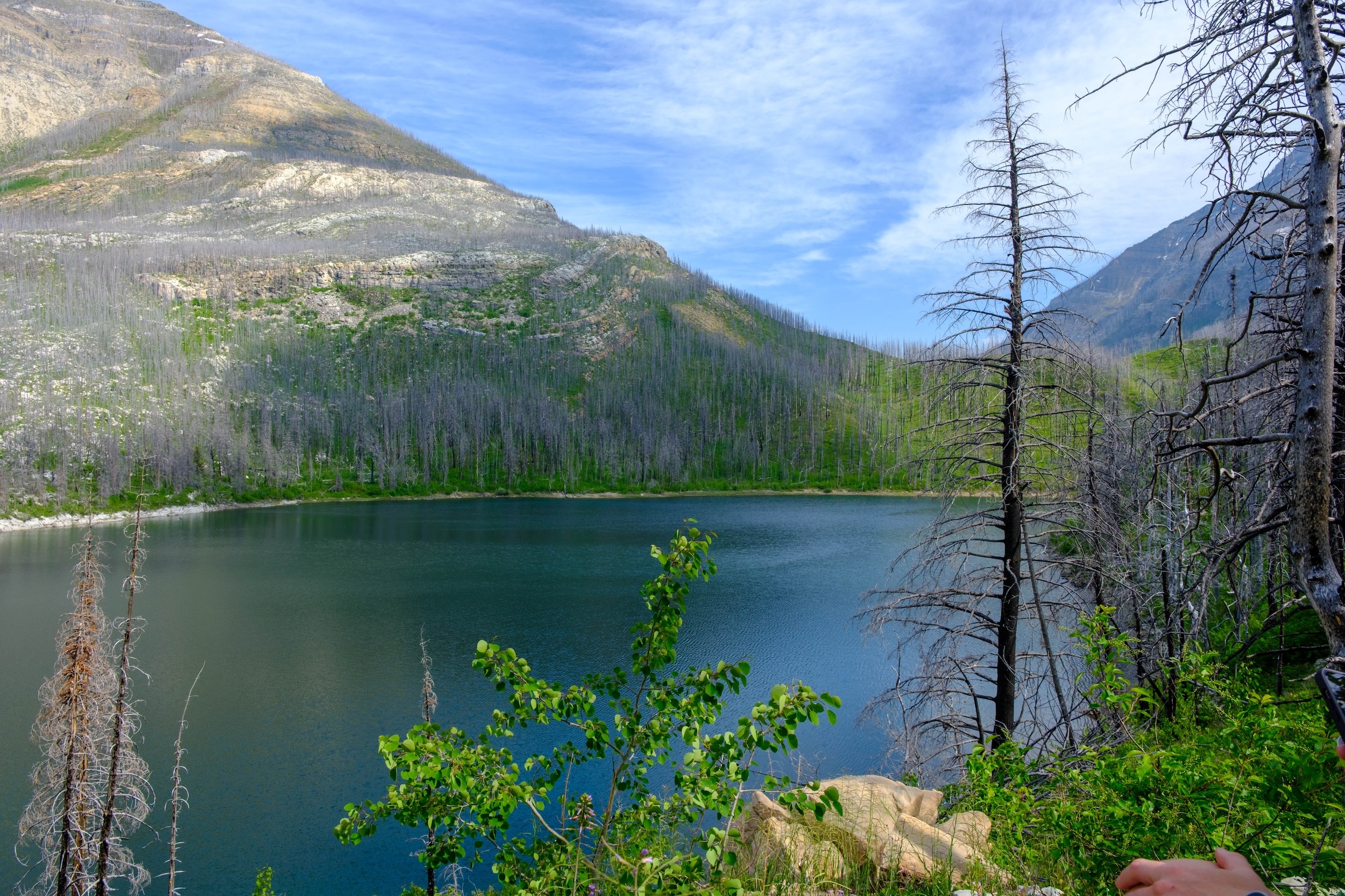 Rocky Outcropping Over Crandell Lake