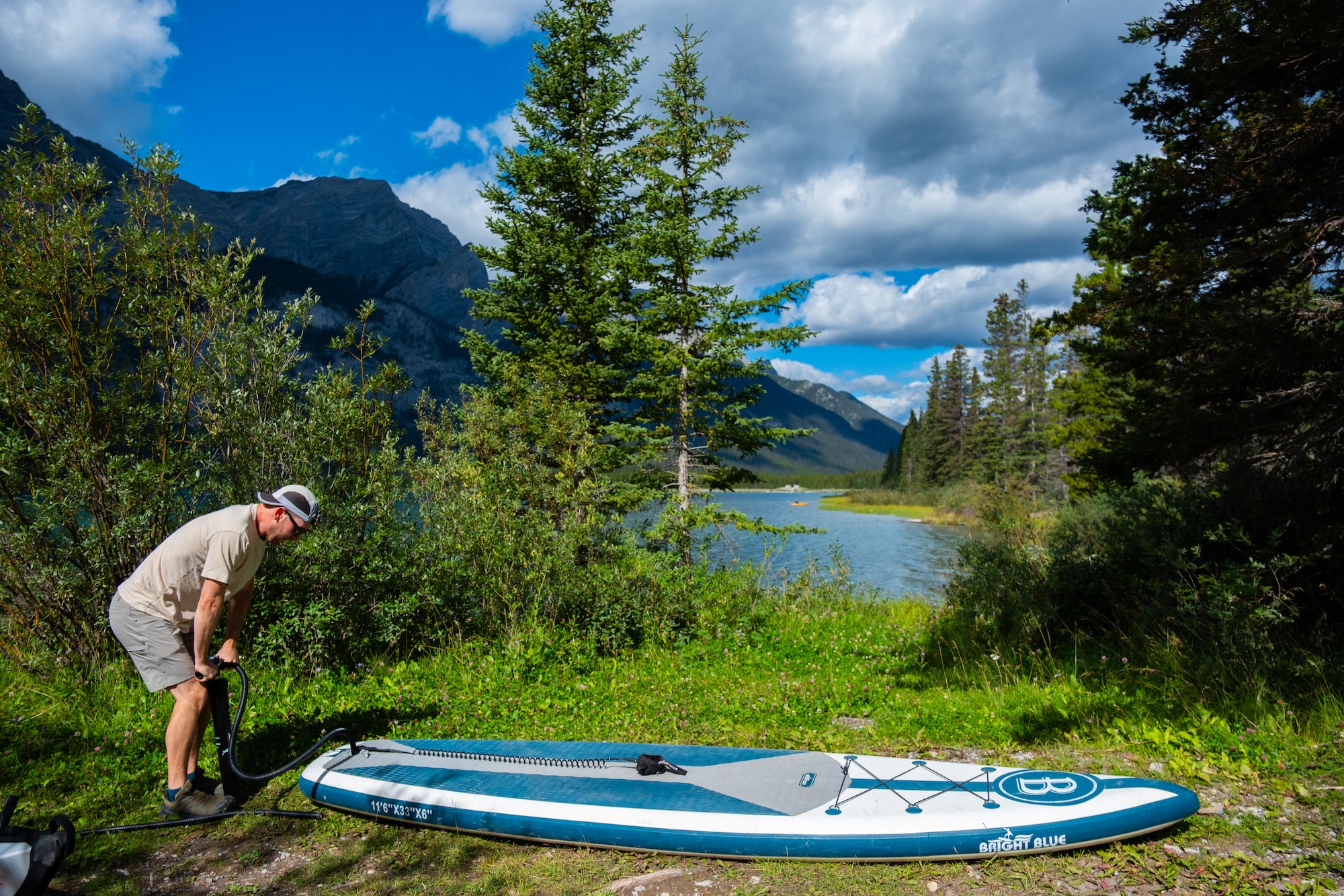paddleboarding in kananaskis