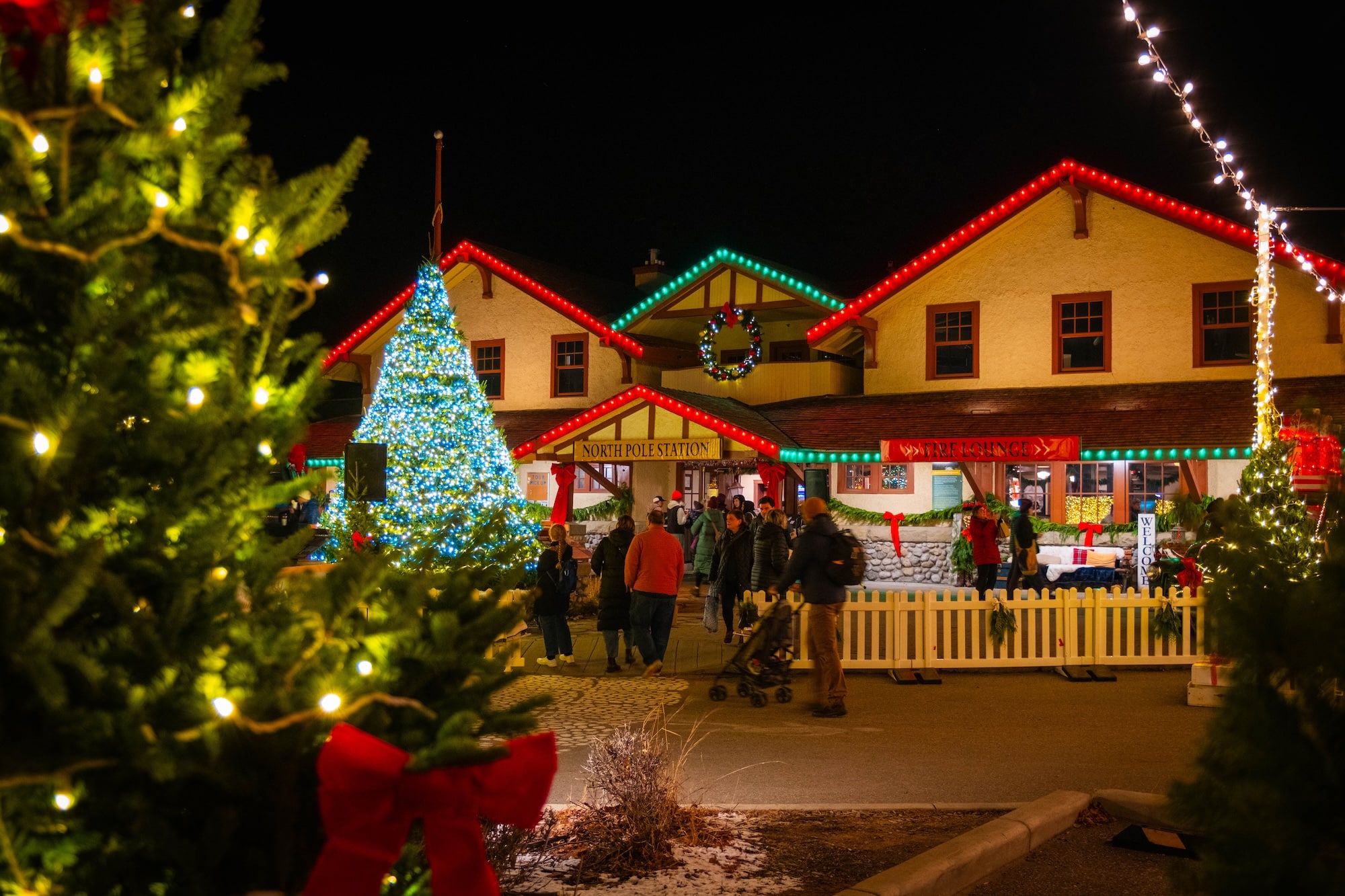 Banff Christmas Market at the train station