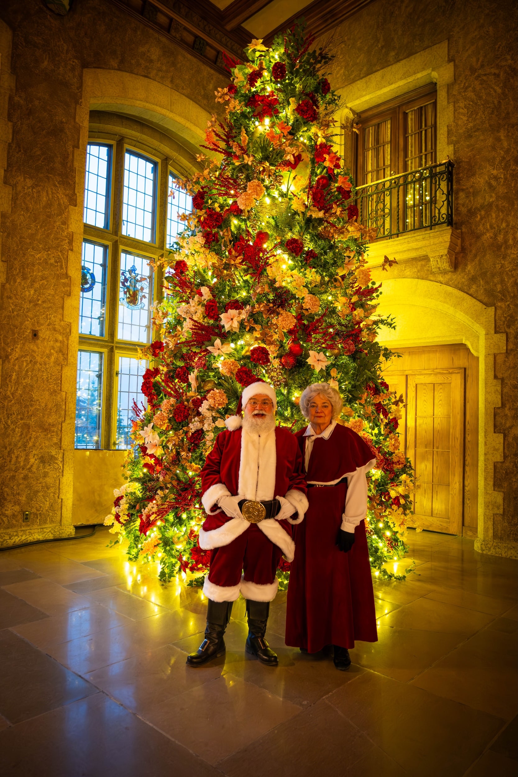 Santa and Mrs Claus at Banff Springs Hotel