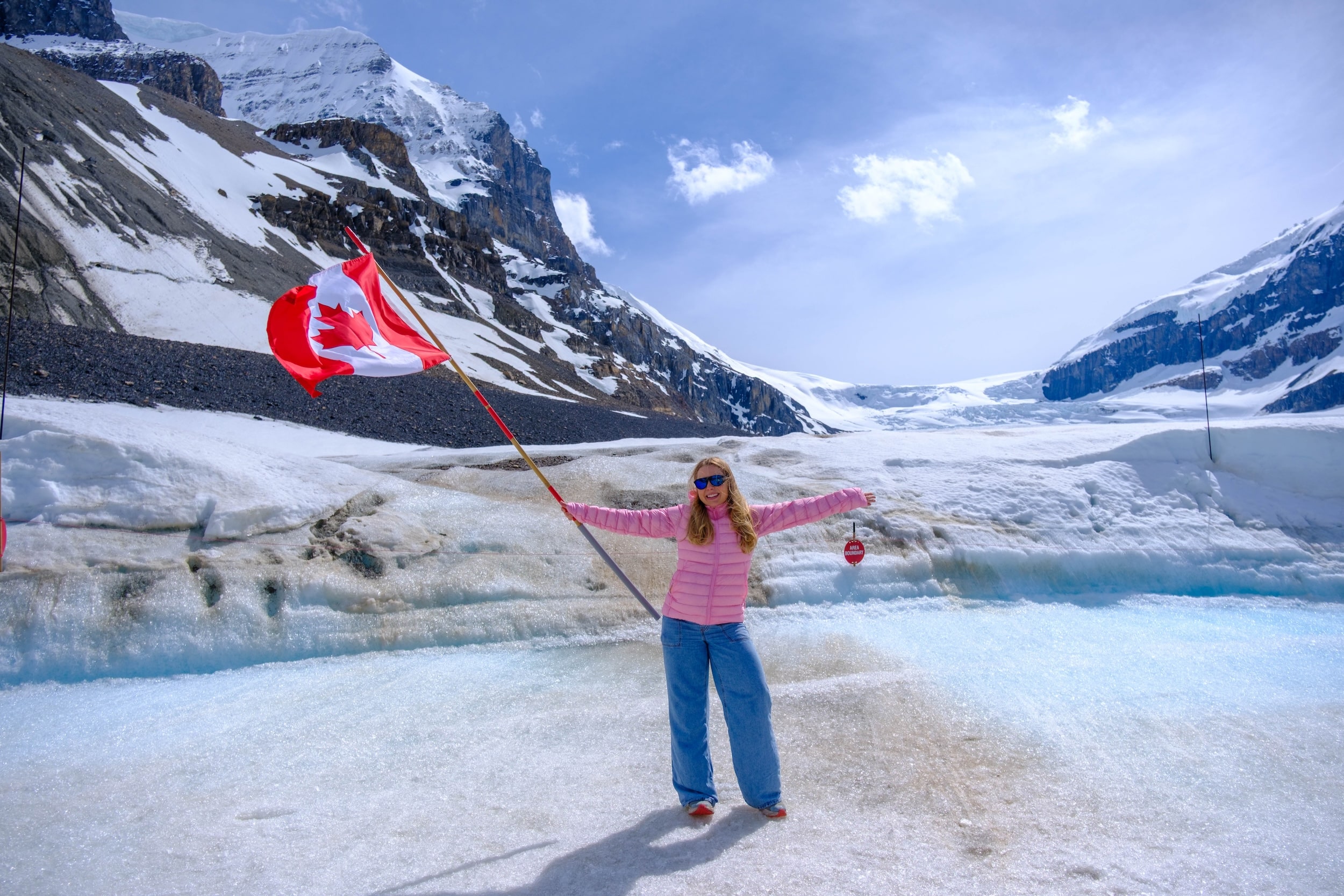 Natasha On Athabasca Glacier