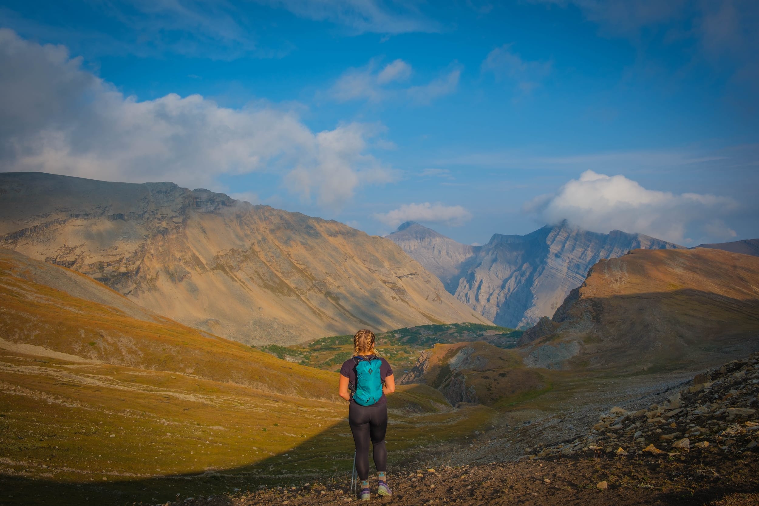 Natasha on North Buller Pass