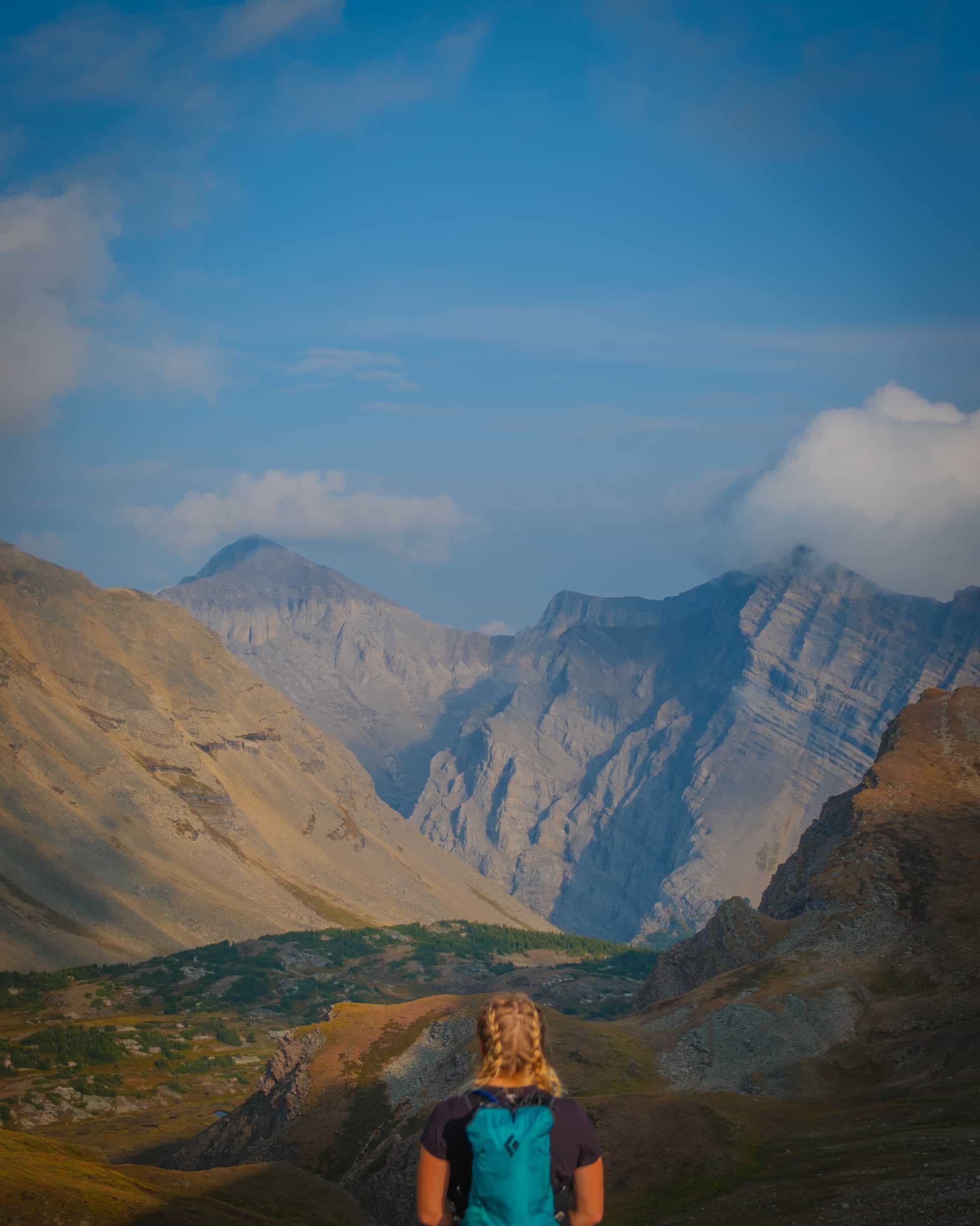 Natasha at North Buller pass