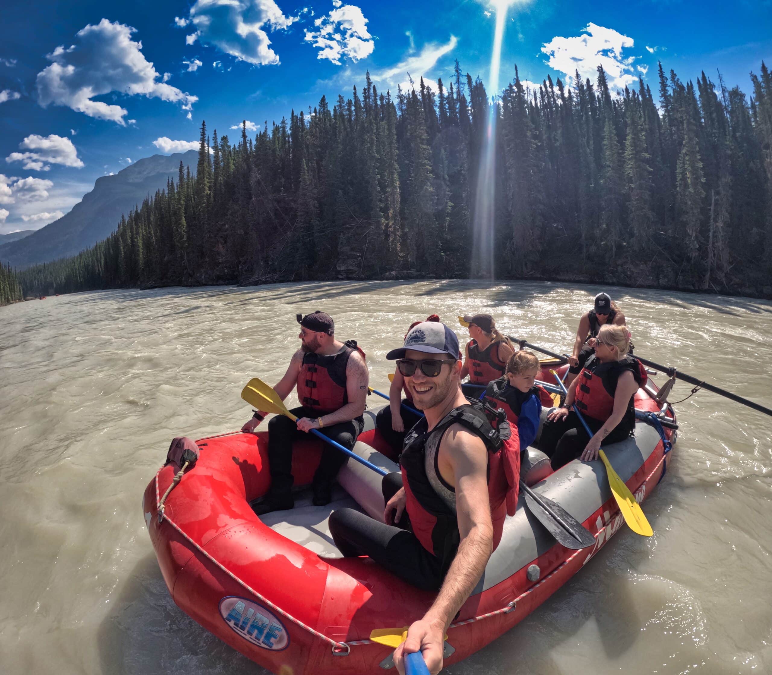 Jasper Rafting on the Athabasca