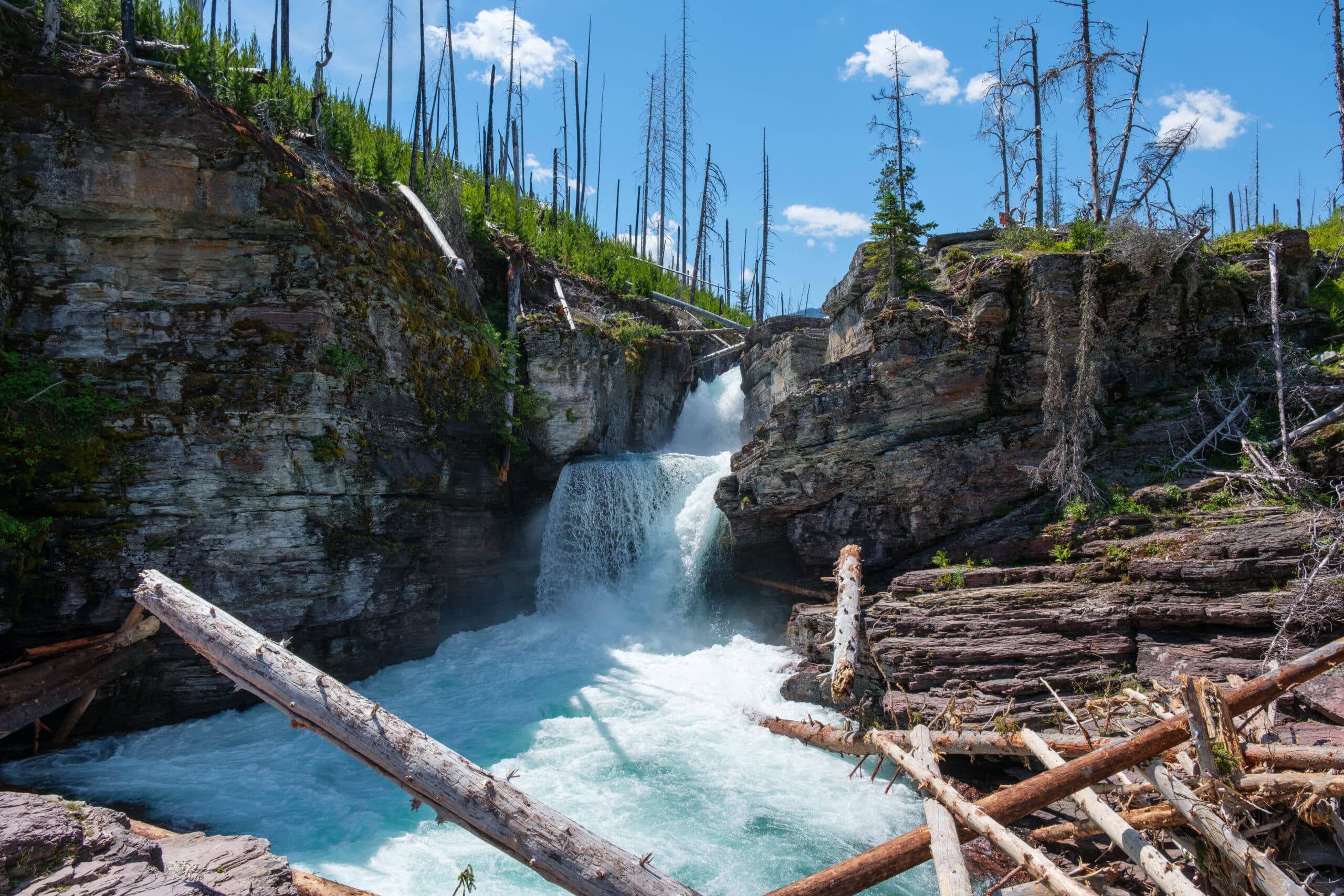 St Mary Falls Glacier National Park